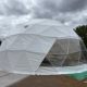 The Dome's cover going on